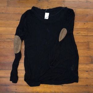 black long sleeve with elbow patches